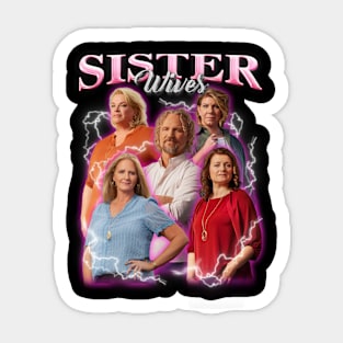 VINTAGE BOOTLEG SISTER WIVES RETRO Sticker